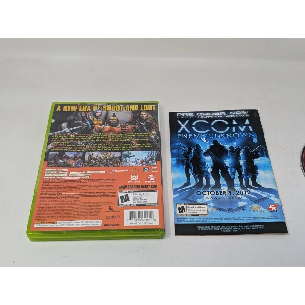 Borderlands 2 Xbox‎ 360 Complete CIB Video Game
